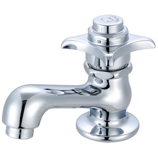 Self-Close Single Handle Basin Faucet in Chrome